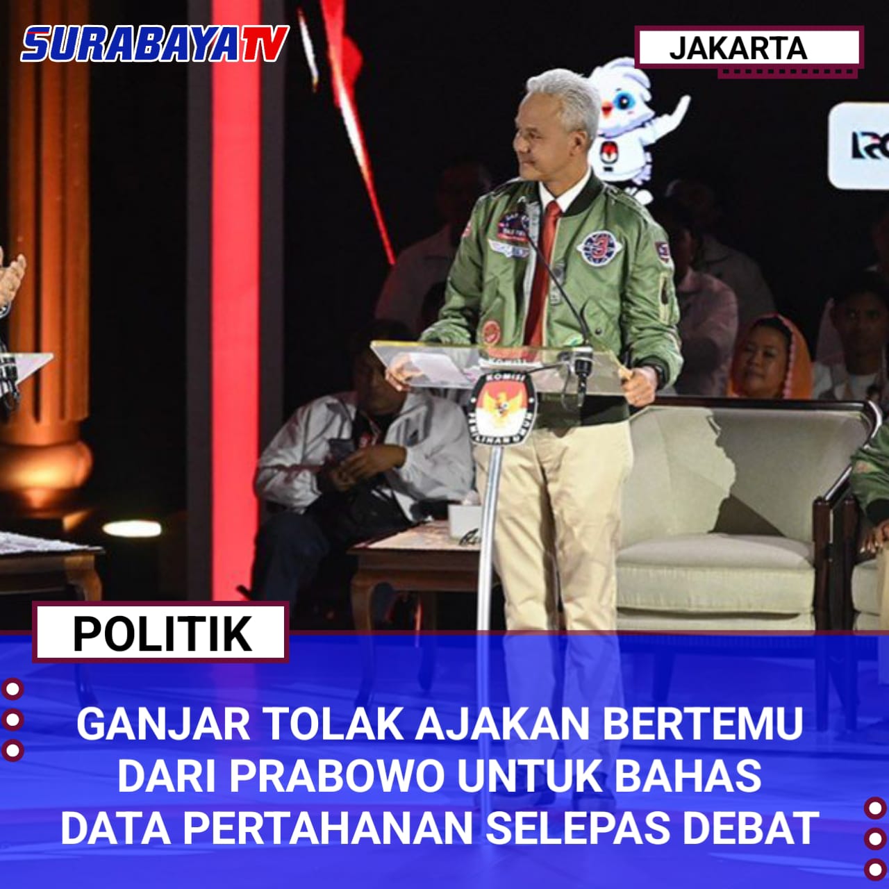 Ganjar Tolak Ajakan Bertemu dari Prabowo untuk Bahas Data Pertahanan Selepas Debat