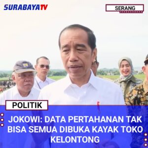 Jokowi: Data Pertahanan Tak Bisa Semua Dibuka Kayak Toko Kelontong