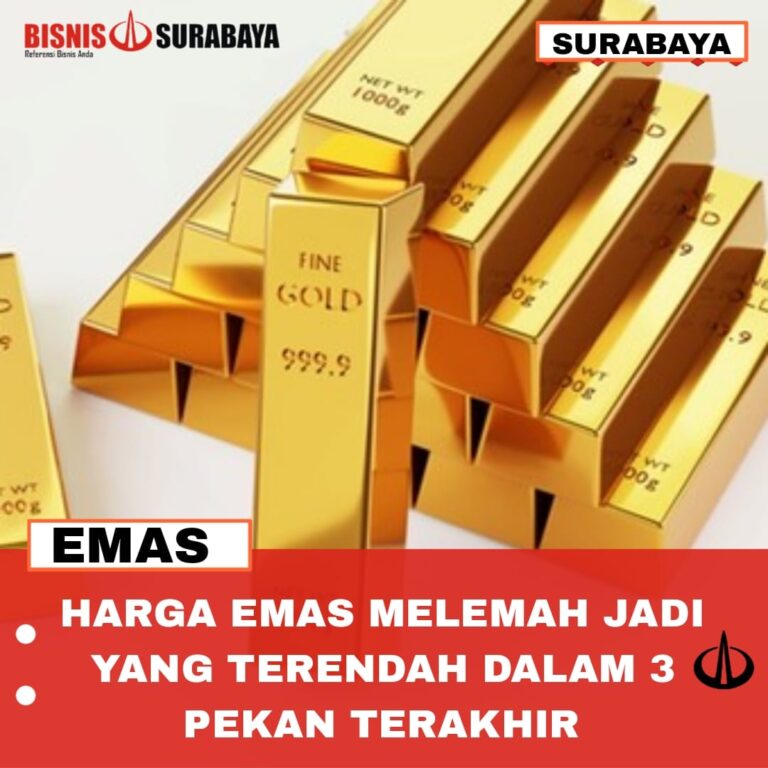 Harga Emas Melemah Jadi Yang Terendah Dalam 3 Pekan Terakhir