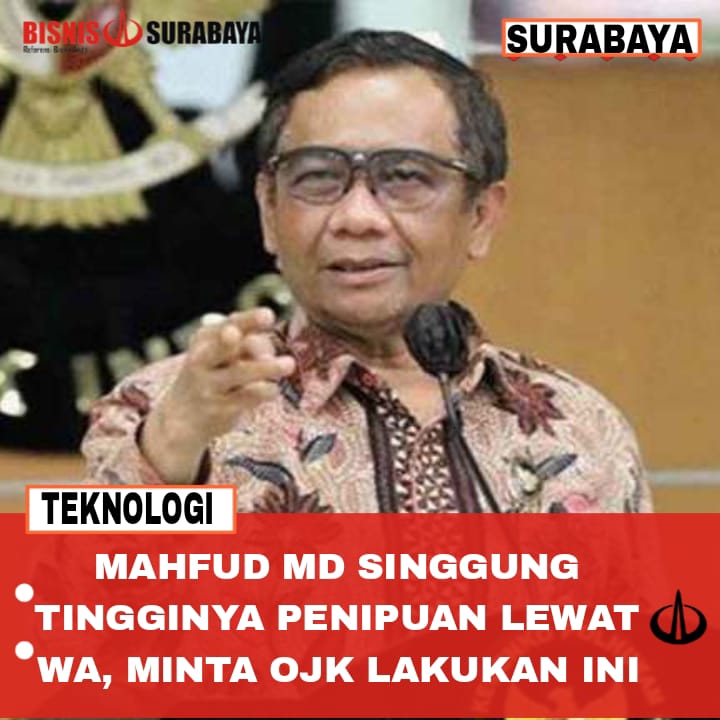 Mahfud Md Singgung Tingginya Penipuan Lewat WA, Minta OJK Lakukan Ini