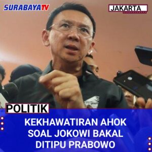 Kekhawatiran Ahok soal Jokowi Bakal Ditipu Prabowo