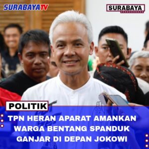 TPN Heran Aparat Amankan Warga Bentang Spanduk Ganjar di Depan Jokowi