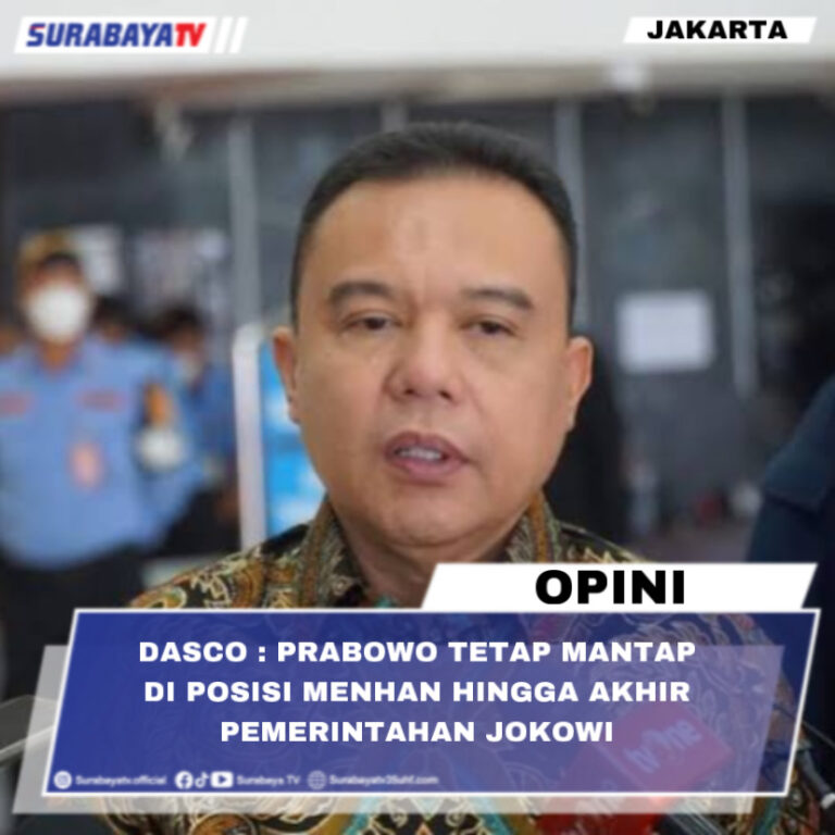 Dasco : Prabowo Tetap Mantap di Posisi Menhan Hingga Akhir Pemerintahan Jokowi