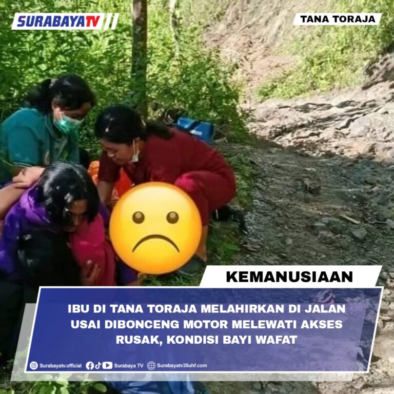 Ibu di Tana Toraja Melahirkan di Jalan Usai Dibonceng Motor Melewati Akses Rusak, Kondisi Bayi Wafat