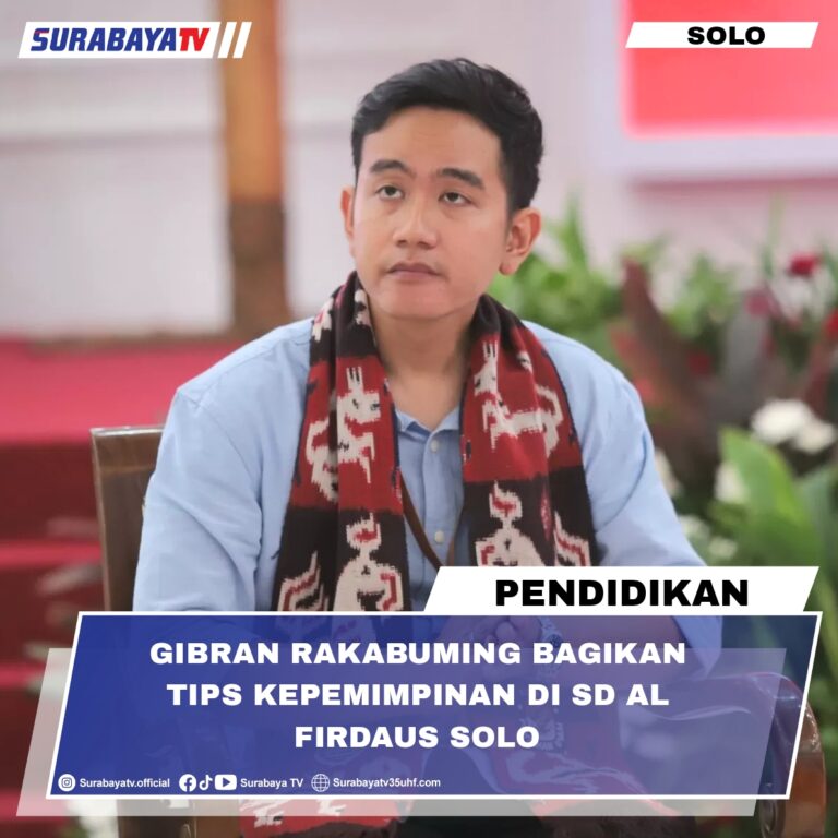 Gibran Rakabuming Bagikan Tips Kepemimpinan di SD Al Firdaus Solo