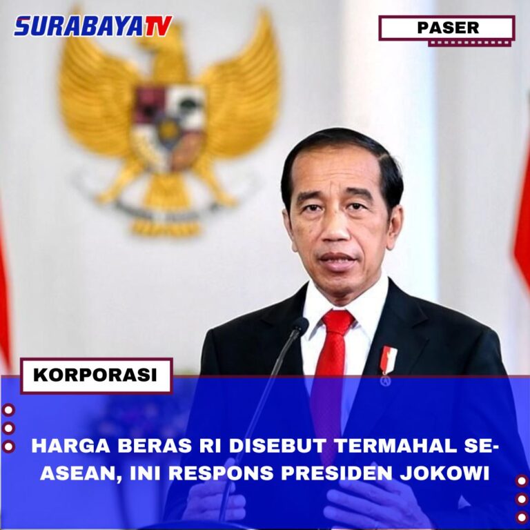 HARGA BERAS RI DISEBUT TERMAHAL SE-ASEAN, INI RESPONS PRESIDEN JOKOWI