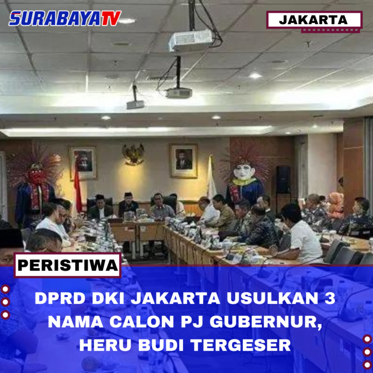 DPRD DKI JAKARTA USULKAN 3 NAMA CALON PJ GUBERNUR, HERU BUDI TERGESER