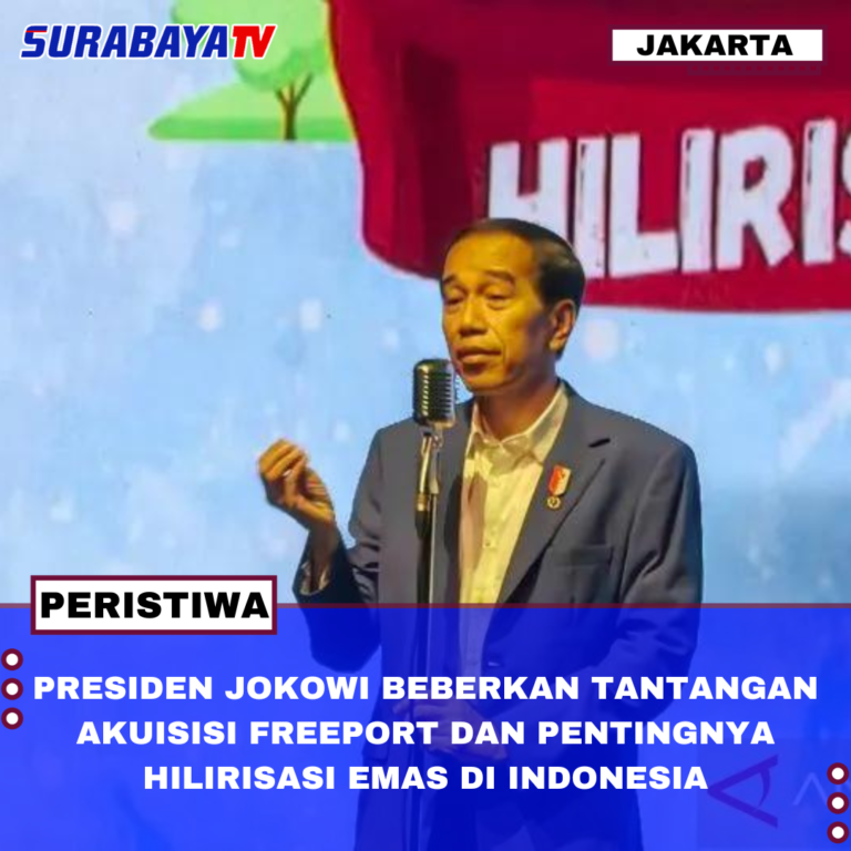 PRESIDEN JOKOWI BEBERKAN TANTANGAN AKUISISI FREEPORT DAN PENTINGNYA HILIRISASI EMAS DI INDONESIA