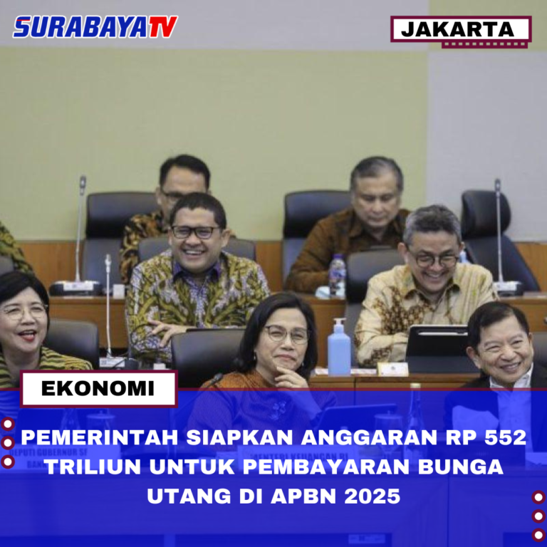 PEMERINTAH SIAPKAN ANGGARAN RP 552 TRILIUN UNTUK PEMBAYARAN BUNGA UTANG DI APBN 2025