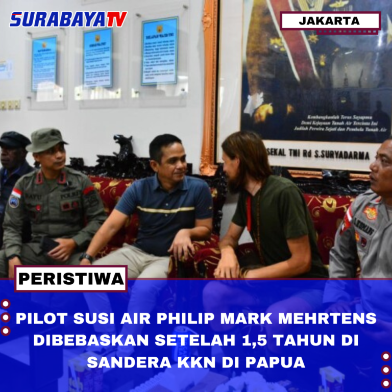 PILOT SUSI AIR PHILIP MARK MEHRTENS DIBEBASKAN SETELAH 1,5 TAHUN DI SANDERA KKN DI PAPUA