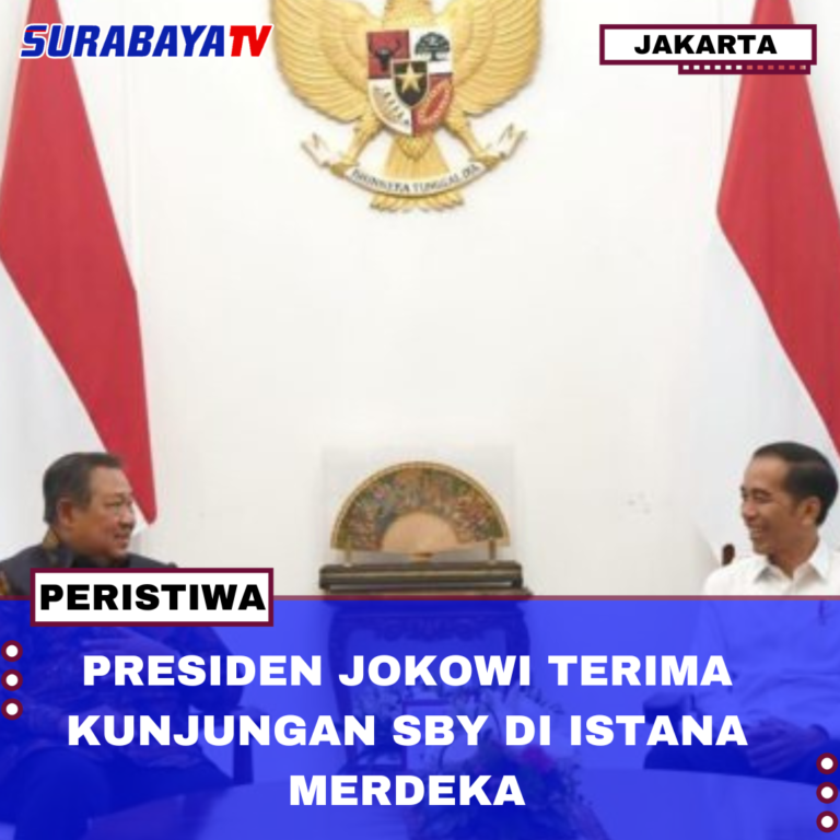 PRESIDEN JOKOWI TERIMA KUNJUNGAN SBY DI ISTANA MERDEKA