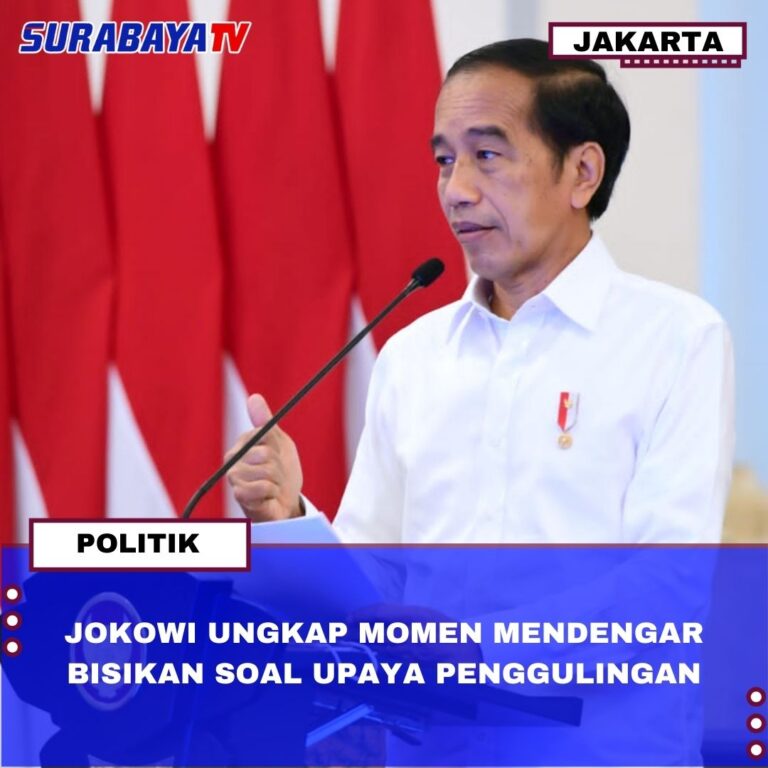 JOKOWI UNGKAP MOMEN MENDENGAR BISIKAN SOAL UPAYA PENGGULINGAN