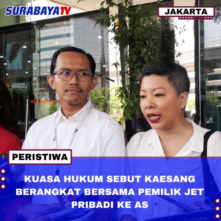 KUASA HUKUM SEBUT KAESANG BERANGKAT BERSAMA PEMILIK JET PRIBADI KE AS