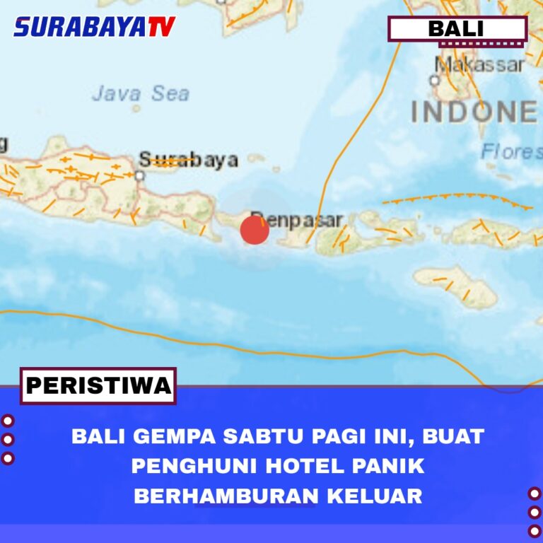 BALI GEMPA SABTU PAGI INI, BUAT PENGHUNI HOTEL PANIK BERHAMBURAN KELUAR