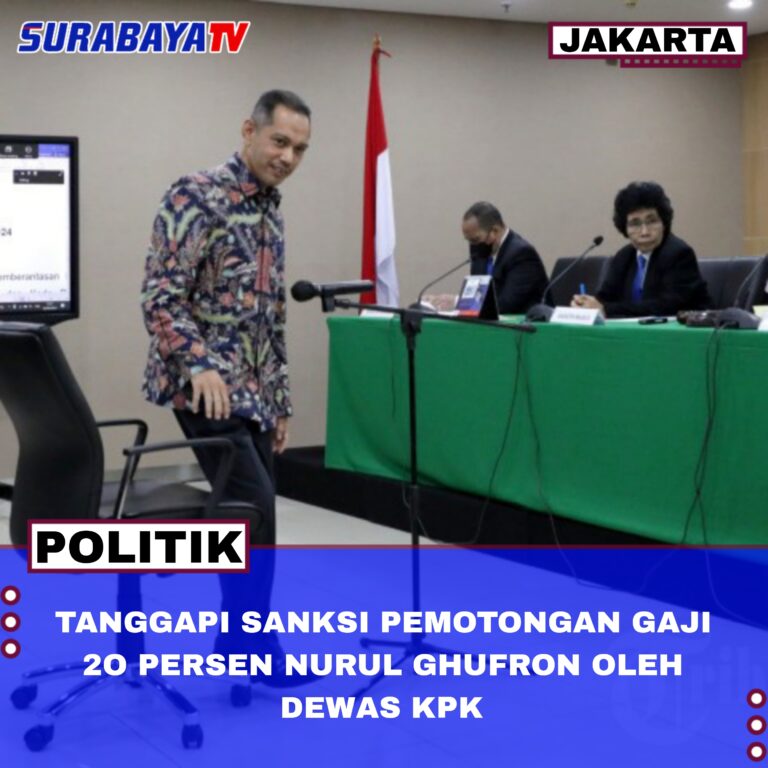 TANGGAPI SANKSI PEMOTONGAN GAJI 2O PERSEN NURUL GHUFRON OLEH DEWAS KPK