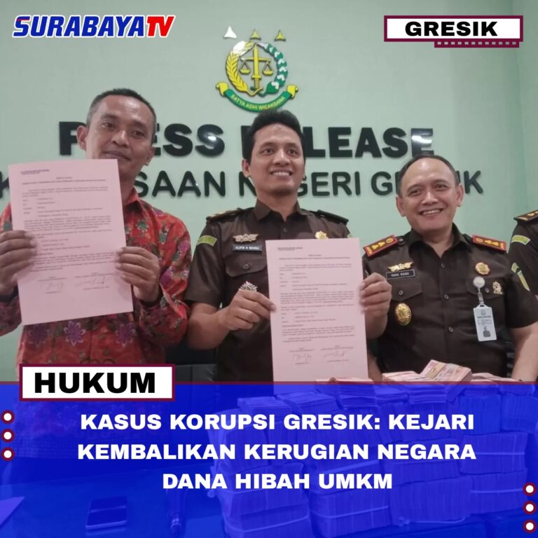 KASUS KORUPSI GRESIK: KEJARI KEMBALIKAN KERUGIAN NEGARA DANA HIBAH UMKM