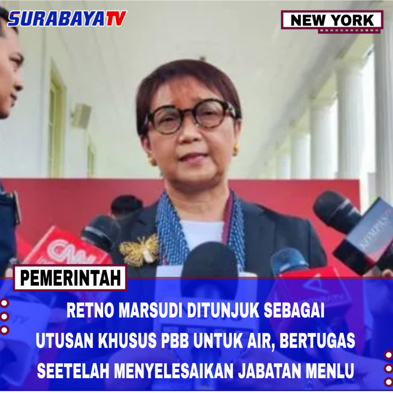 RETNO MARSUDI DITUNJUK SEBAGAI UTUSAN KHUSUS PBB UNTUK AIR, BERTUGAS SEETELAH MENYELESAIKAN JABATAN MENLU