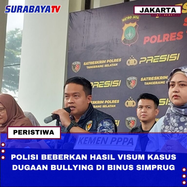 POLISI BEBERKAN HASIL VISUM KASUS DUGAAN BULLYING DI BINUS SIMPRUG