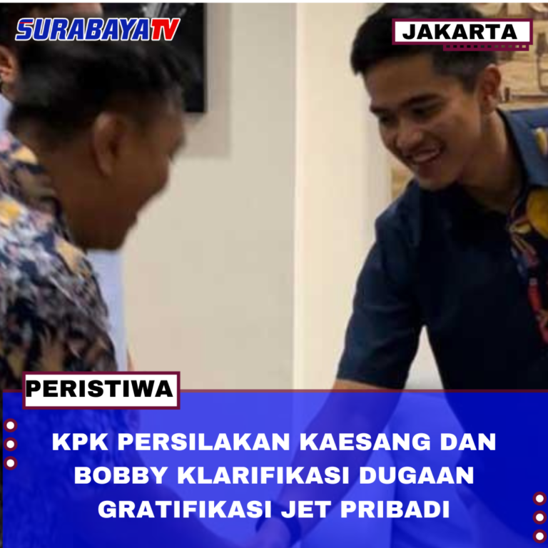 KPK PERSILAKAN KAESANG DAN BOBBY KLARIFIKASI DUGAAN GRATIFIKASI JET PRIBADI