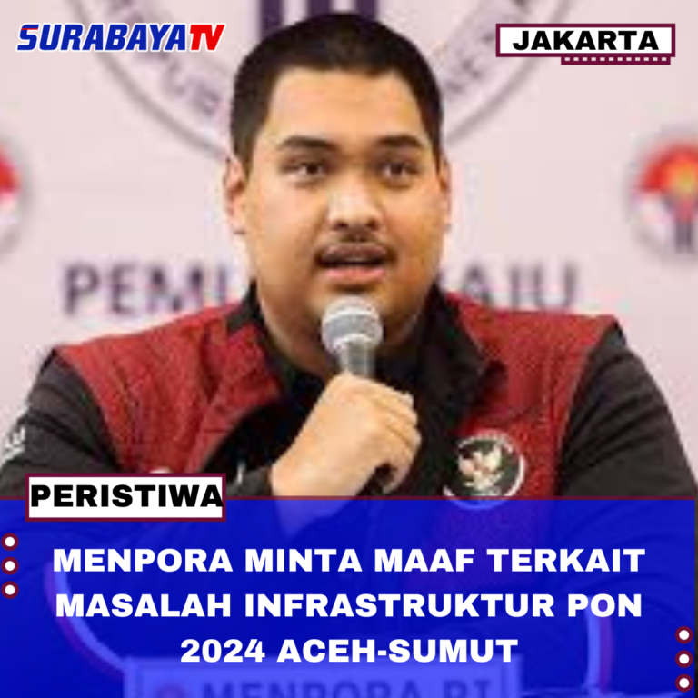 MENPORA MINTA MAAF TERKAIT MASALAH INFRASTRUKTUR PON 2024 ACEH-SUMUT