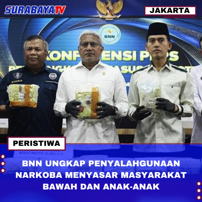 BNN UNGKAP PENYALAHGUNAAN NARKOBA MENYASAR MASYARAKAT BAWAH DAN ANAK-ANAK