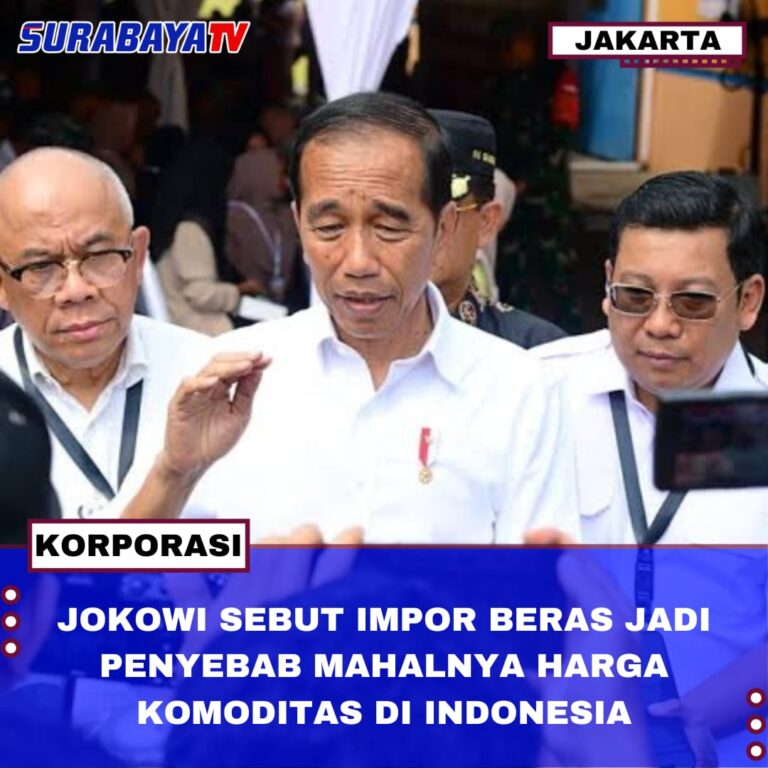 JOKOWI SEBUT IMPOR BERAS JADI PENYEBAB MAHALNYA HARGA KOMODITAS DI INDONESIA