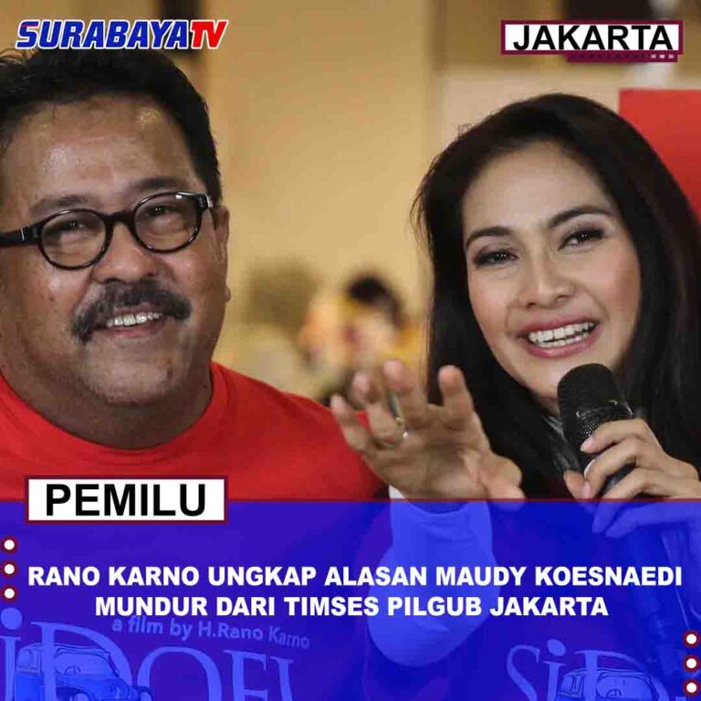 RANO KARNO UNGKAP ALASAN MAUDY KOESNAEDI MUNDUR DARI TIMNES PILGUB JAKARTA 