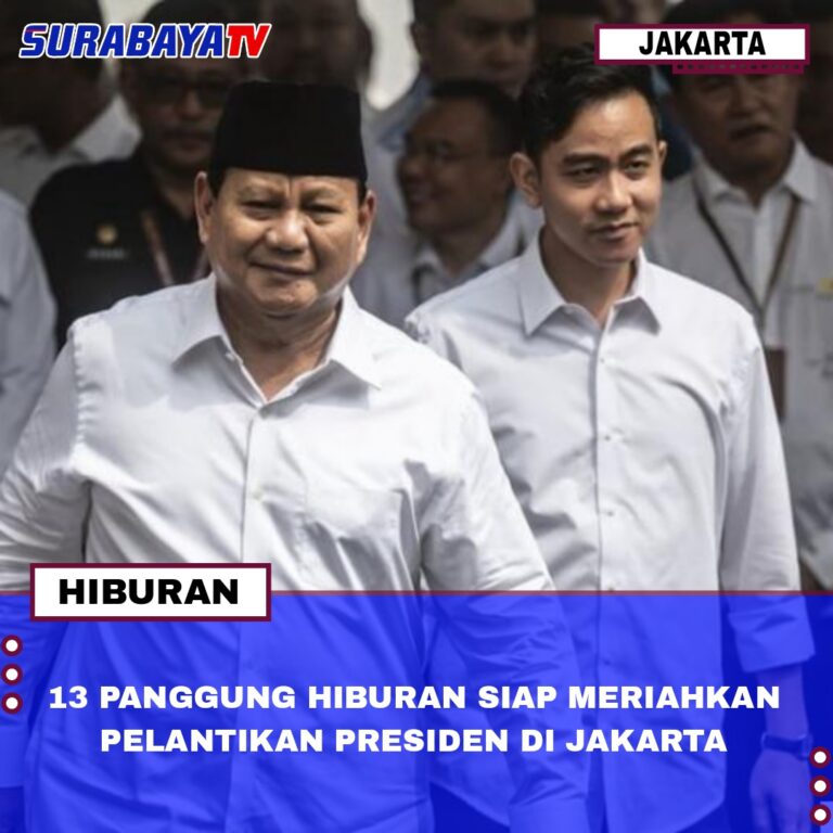 13 PANGGUNG HIBURAN SIAP MERIAHKAN PELANTIKAN PRESIDEN DI JAKARTA