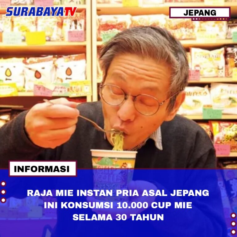 RAJA MIE INSTAN PRIA ASAL JEPANG INI KONSUMSI 10.000 CUP MIE SELAMA 30 TAHUN