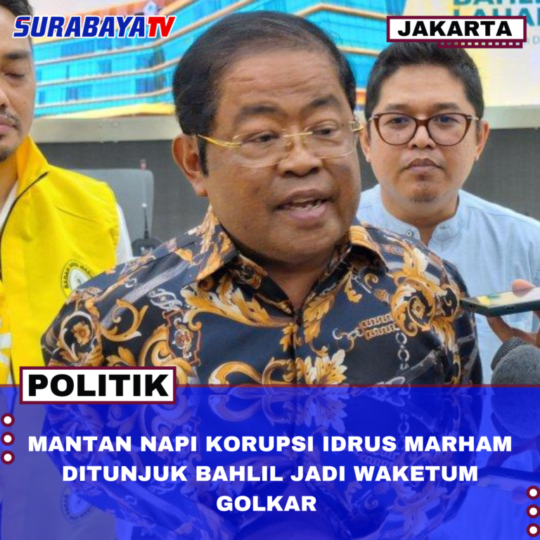 Mantan Napi Korupsi Idrus Marham Ditunjuk Bahlil Jadi Waketum Golkar