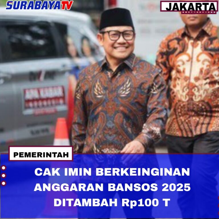 Cak Imin Berkeinginan Anggaran Bansos 2025 Ditambah Rp100 T