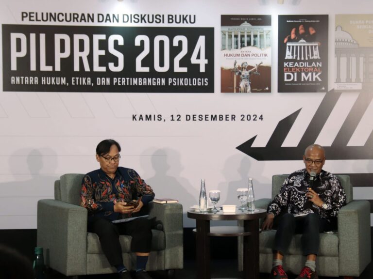 Pilpres 2024: Antara Hukum, Etika, dan Pertimbangan Psikologi menjadi sorotan Todung Mulya Lubis dan kajian tersebut dikaryakan dalam sebuah buku.