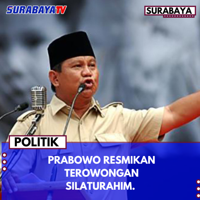 PRABOWO RESMIKAN TEROWONGAN SILATURAHIM.