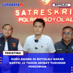 GURU AGAMA DI BOYOLALI BAKAR SANTRI 15 TAHUN AKIBAT TUDUHAN PENCURIAN