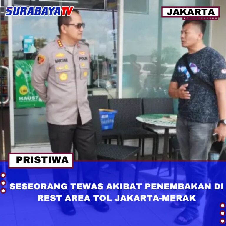 SESEORANG TEWAS AKIBAT PENEMBAKAN DI REST AREA TOL JAKARTA-MERAK