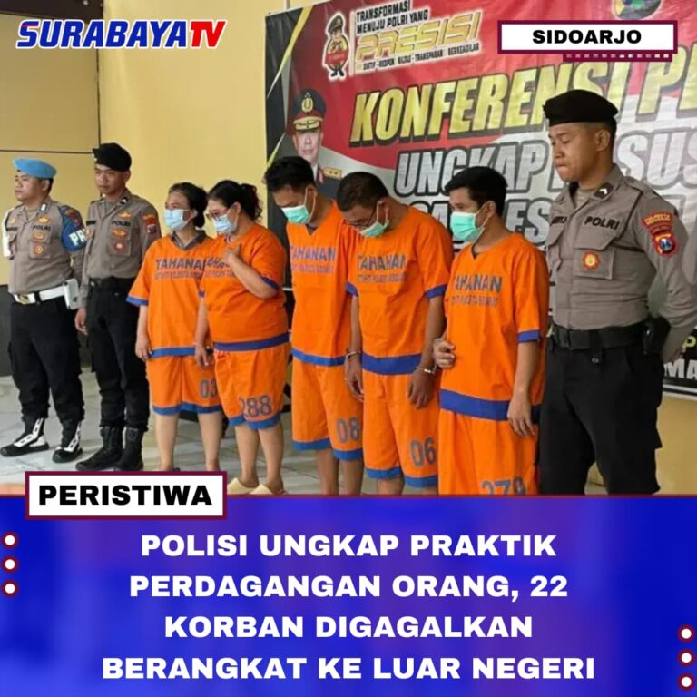 POLISI UNGKAP PRAKTIK PERDAGANGAN ORANG, 22 KORBAN DIGAGALKAN BERANGKAT KE LUAR NEGERI