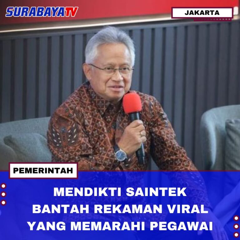 MENDIKTI SAINTEK BANTAH REKAMAN VIRAL YANG MEMARAHI PEGAWAI