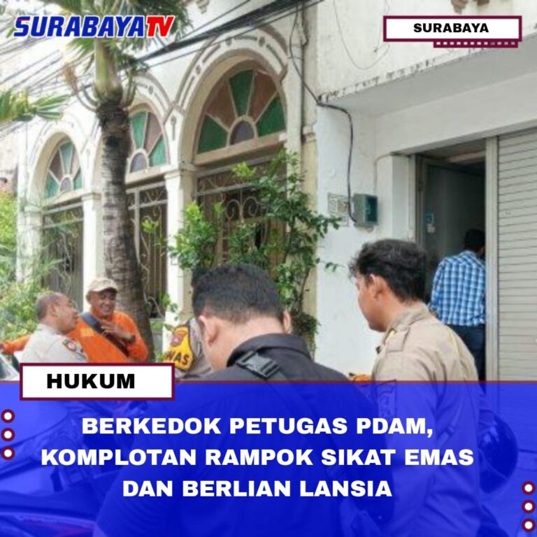 BERKEDOK PETUGAS PDAM, KOMPLOTAN RAMPOK SIKAT EMAS DAN BERLIAN LANSIA